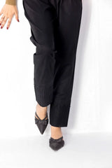 Black Straight Pant