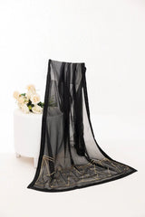 Black chiffon gotta dupatta