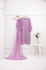 Lilac - Shirt & Dupatta