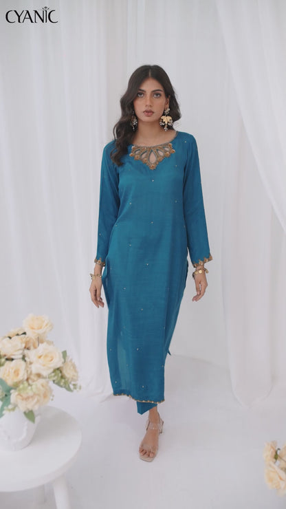 TURQUOISE - Shirt & Trouser